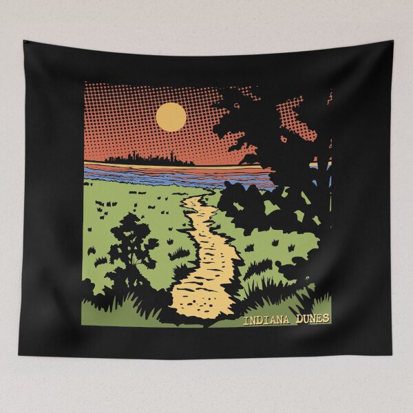 Item preview, Sunset Path Indiana Dunes Poster designed and sold by indianadunes.