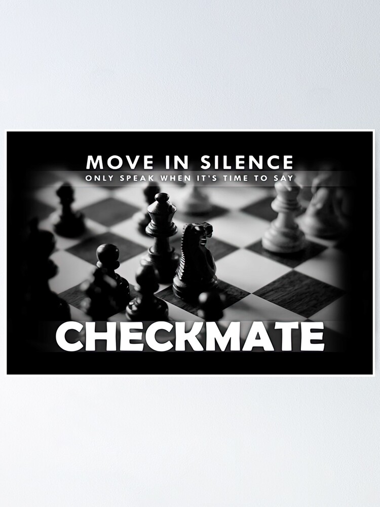 do you say checkmate in chess