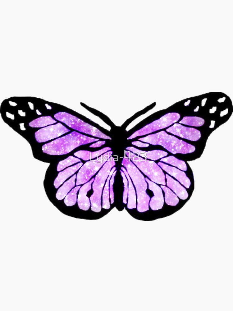 "Purple Butterfly" Sticker for Sale by Lydia423 Redbubble
