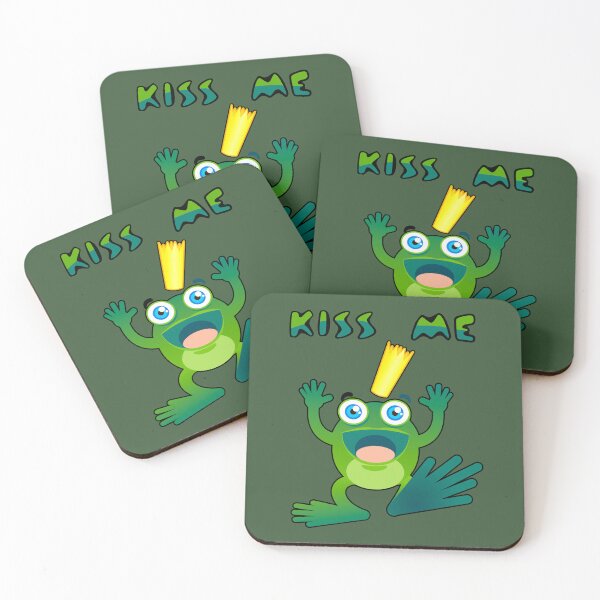 Item preview, Kiss me (froggy prince) funny designed and sold by SolidEarthArt.