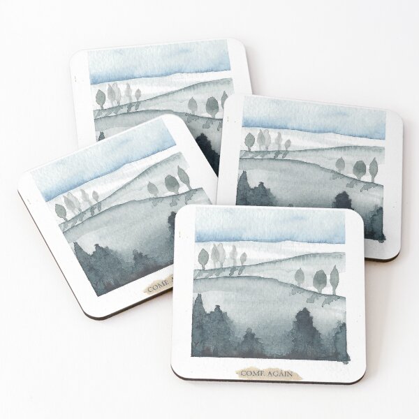 Item preview,  Come Again - indigo naive scenery - Yaara Happy Art  designed and sold by yaarahappyart.