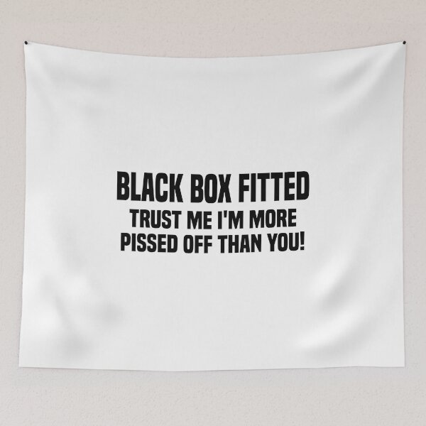 Item preview, Black Box Fitted More P*ssed Off Than You | Funny Car Sticker | Fitted Young New Driver Insurance designed and sold by simplife-art.