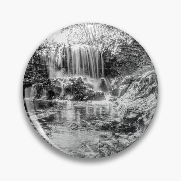 Item preview, Tanyard Creek Waterfall Vertical Grayscale designed and sold by mljdwhite.