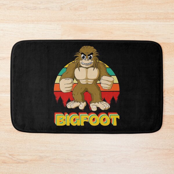 Item preview, Retro Vintage Angry Bigfoot Colorful Bigfoot Text designed and sold by RGRamsey.