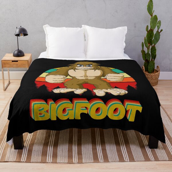 Item preview, Retro Vintage Angry Bigfoot Colorful Bigfoot Text designed and sold by RGRamsey.