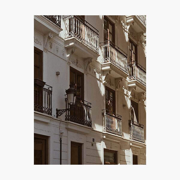 Spanish architecture in Valencia photograph Photographic Print