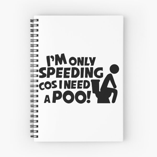 Item preview, I'm Only Speeding Cos I Need A Poo | Funny Car Van Caravan Window Bumper Vinyl Decal  designed and sold by simplife-art.