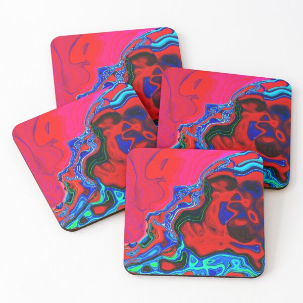 Artikelvorschau, Neon Liquid Marble, Pink Rot und Blau entworfen und verkauft von ACC .