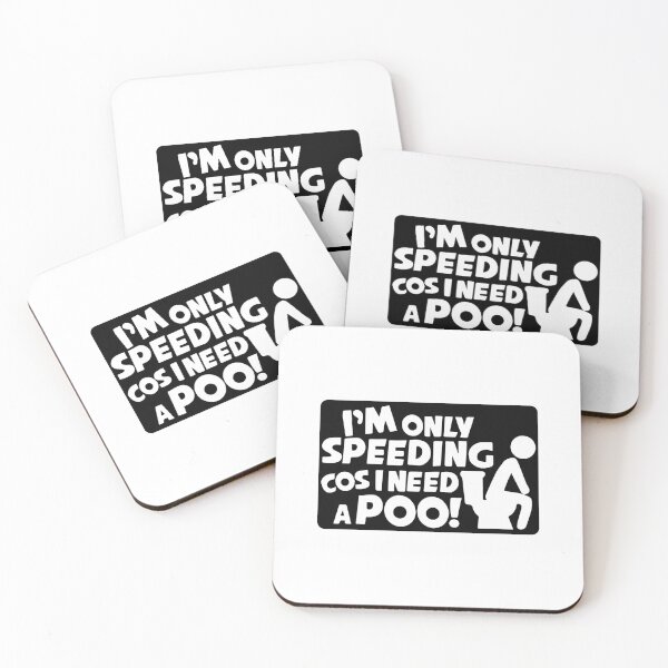 Item preview, I'm Only Speeding Cos I Need A Poo | Funny Car Van Caravan Window Bumper Vinyl Decal  designed and sold by simplife-art.