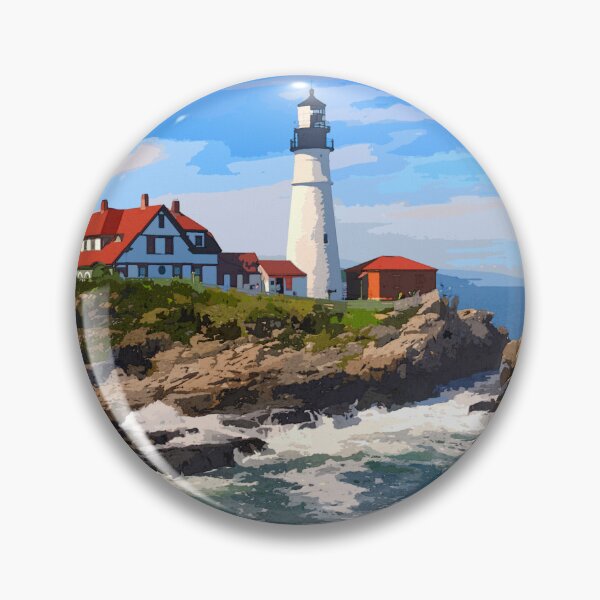Item preview, Portland Maine Headlight Lighthouse Maine ME designed and sold by maindeals.