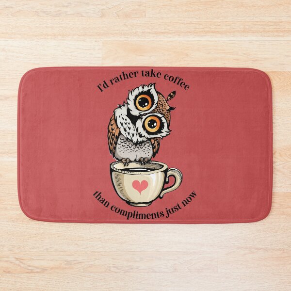 Item preview, Cute Coffee Owl with Quote designed and sold by Maartje de Volder.