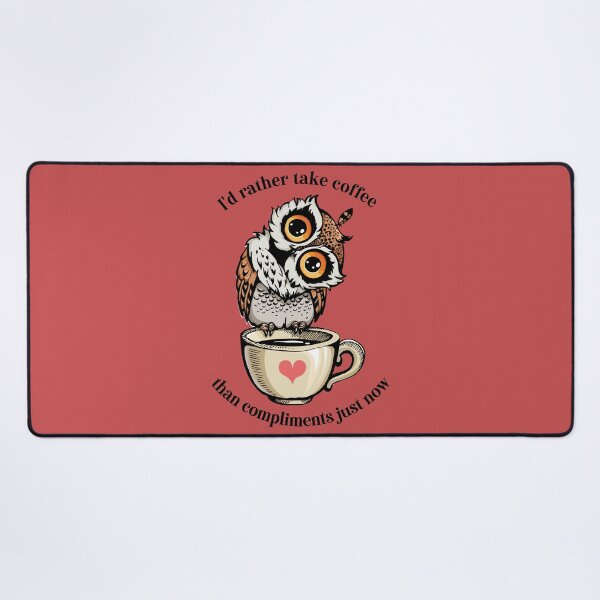 Item preview, Cute Coffee Owl with Quote designed and sold by Maartje de Volder.