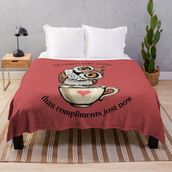 Item preview, Cute Coffee Owl with Quote designed and sold by Maartje de Volder.