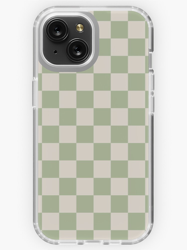 Checkered iPhone Case Clear Checkerboard Checker Pastel Phone 