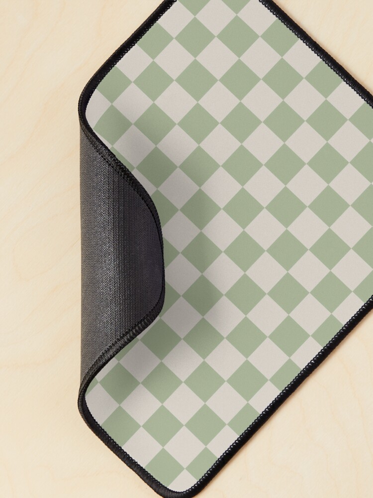 Checkerboard Check Checkered Pattern in Mushroom Beige and Cream iPhone Case  by Kierkegaard Design Studio