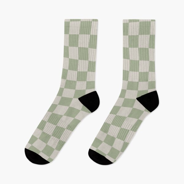 Item preview,  Checkerboard Check Checkered Pattern in Sage Green and Beige designed and sold by kierkegaard.