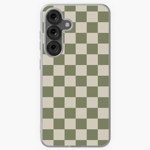 Vista previa del artículo con la obra «Patrón de cuadros a cuadros en verde oliva salvia y beige», diseñado y vendido por kierkegaard.