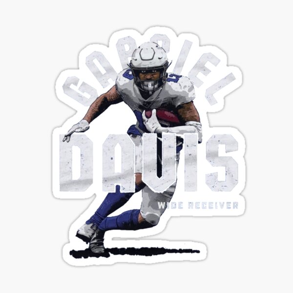 Gabriel Davis Football Paper Poster Bills - Gabriel Davis - Sticker