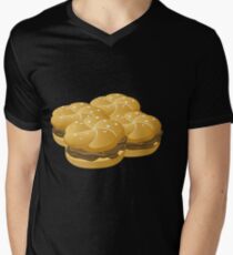 Wetdryvac Presents Glitch: Food hearty groddle sammich Men's V-Neck T-Shirt