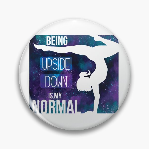 Item preview, Being Upside Down Is My Normal Galaxy background Gift For Acrobatic Gymnasts designed and sold by NawalMagdy.