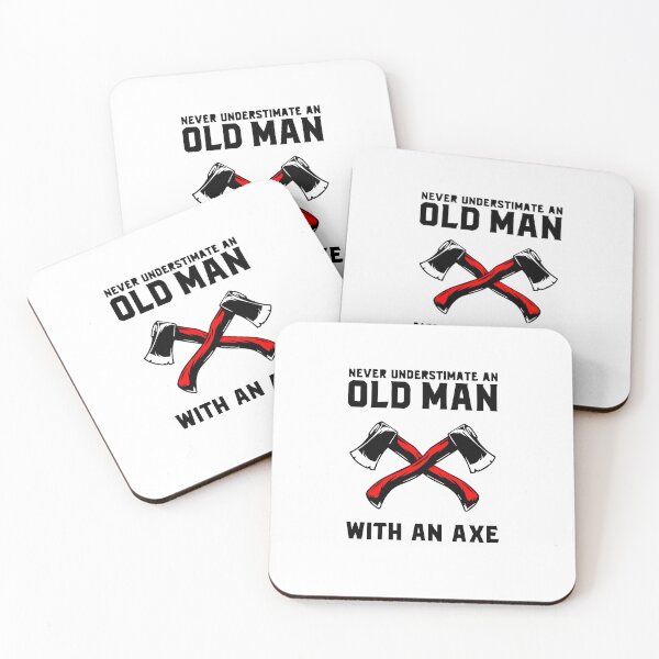 Item preview, Never Underestimate An Old Man With An Axe designed and sold by MGHdesign.