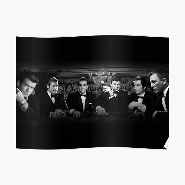 Carte à jouer James Bonds Poster