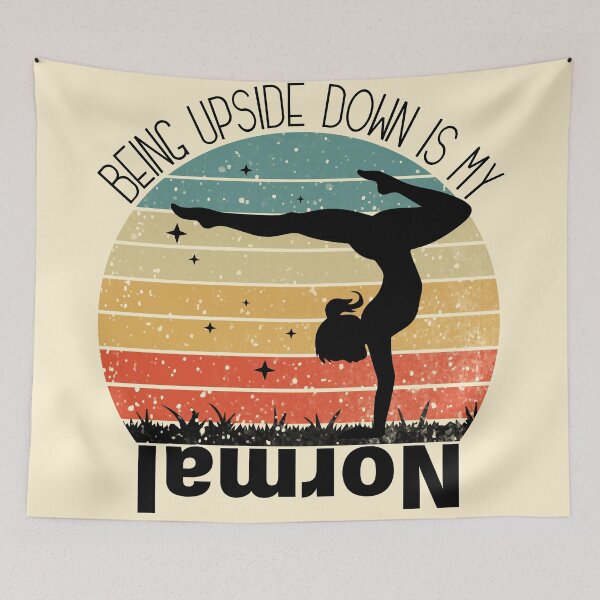 Item preview, Being Upside Down Is My Normal Vintage Gift For Acrobatic Gymnasts designed and sold by NawalMagdy.