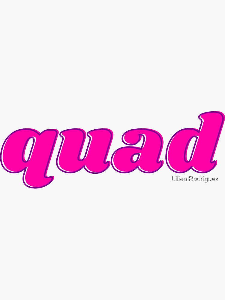 "Quad" Sticker for Sale by lrodrigu Redbubble