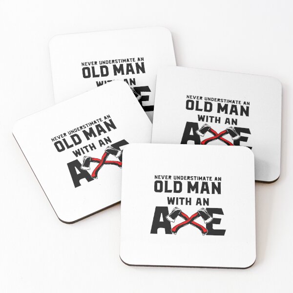Item preview, Never Underestimate An Old Man With An Axe designed and sold by MGHdesign.