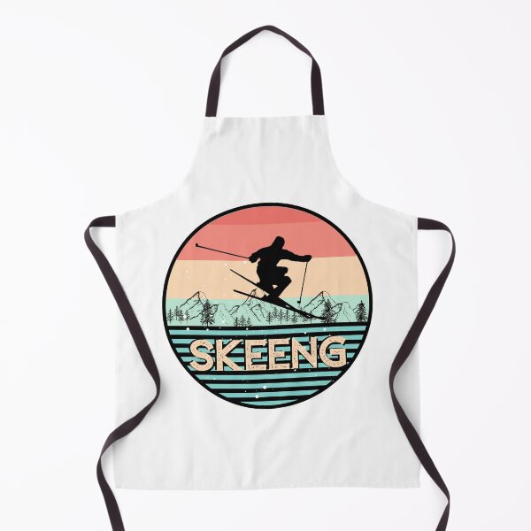 Item preview, Vintage Sunset Skiing Colorful Skier Active designed and sold by artlaila.
