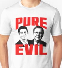 Paul Ryan, Mitch McConnell PURE EVIL Unisex T-Shirt
