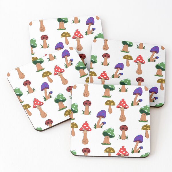 Item preview, Happy, funny and colored magical fungi pattern for mushrooms lovers only designed and sold by cinemadnesshirt.