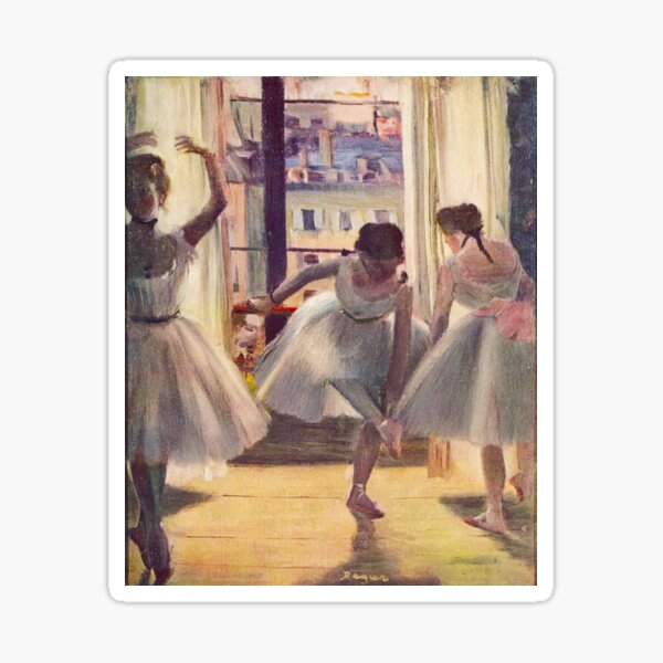Item preview, EDGAR DEGAS HD - Three Dancers in an Exercise Hall 1880 designed and sold by gologodesigns.