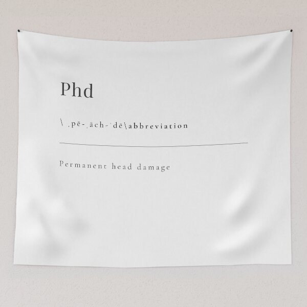 Item preview, PhD - PERMANENT HEAD DAMAGE designed and sold by rgsblo.