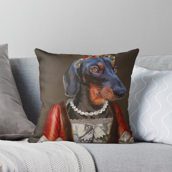 Item preview, Royal pet portrait  dachshund costume dress dog painting  designed and sold by PG Illustration.