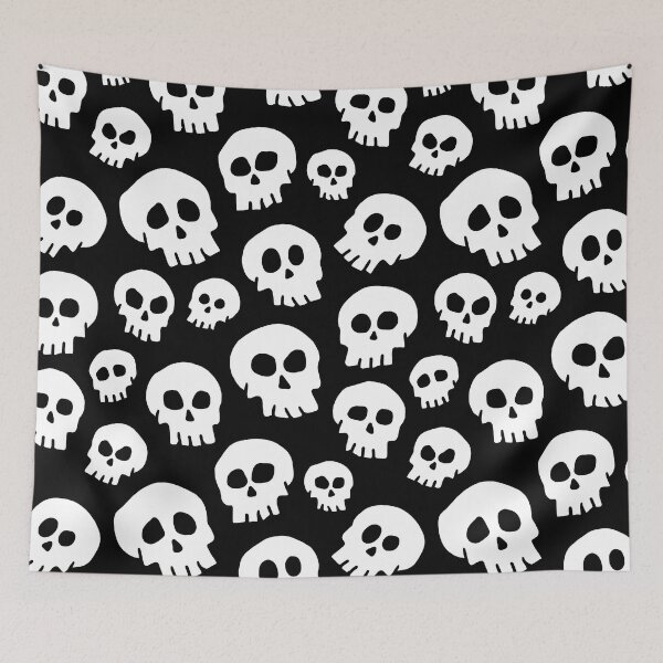 Item preview, Cute Cartoon Skull Pattern designed and sold by StuffByRo.