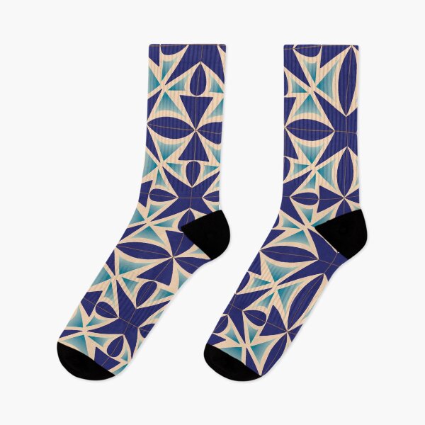 Item preview, Blue distortion Lisbon Portugal tile pattern designed and sold by arkantus.