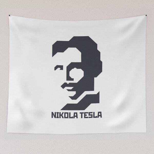 Item preview, Electric Vision - Tesla Portrait Logo Poster designed and sold by Designarko.