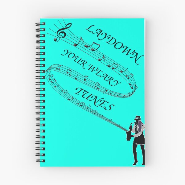 Item preview, Lay Down Your Weary Tunes Music Saxophone Stave Notes designed and sold by stuartsemporium.