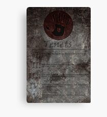 Dark Brotherhood's 5 Tenets Canvas Print