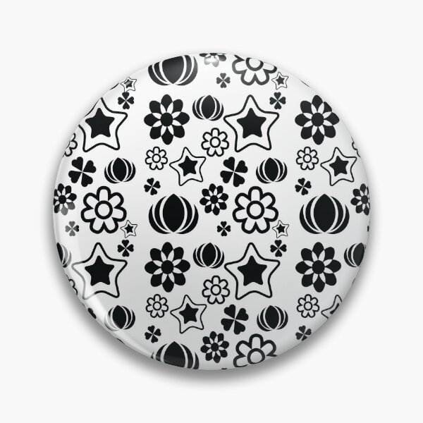 Aperçu de l'œuvre motif fleurs-noir & blanc-2022 créée et vendue par SmartDollar.