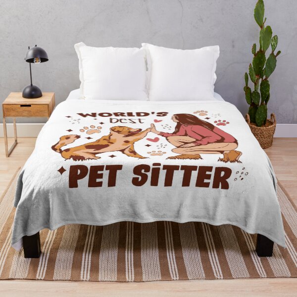 Item preview, World's Best Pet Sitter Dog Art designed and sold by MrEddie10.