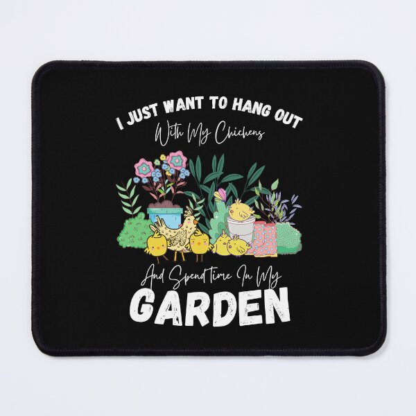 Item preview, Gardening with chickens designed and sold by Little Foot Farm Merch Shop.