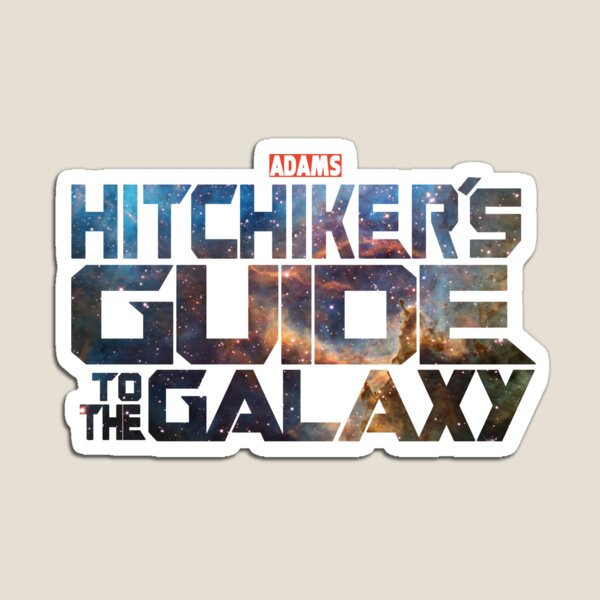 Hitchhiker's Guide To The Galaxy | Adams Classic Sci-Fi Novel Magnet