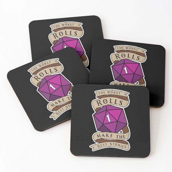 Item preview, The Worst Rolls Make The Best Stories - Natural 1 - Critical Fail - D&D Purple Novelty designed and sold by SqrlStudios.