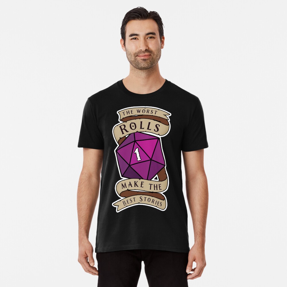 Aperçu de l'œuvre T-shirt premium créée et vendue par SqrlStudios.