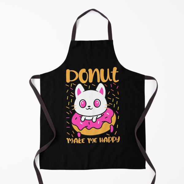 Item preview, donut make me happy-funny animals typography designed and sold by Hartics.