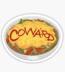 Omurice Coward - English Sticker