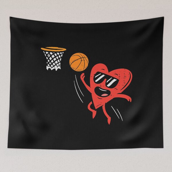 Item preview, Heart Playing Basketball Cute Valentines Day Sports designed and sold by larryscott84.