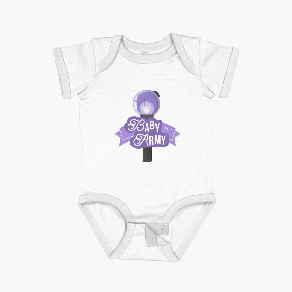 Artikel-Vorschau von Baby Army BTS Bangtan Sonyeondan K-Pop Army Bomb Design Kinder Kleinkinder, designt und verkauft von NoonchiDesigns.